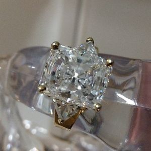 Sterling Moissanite Ring.